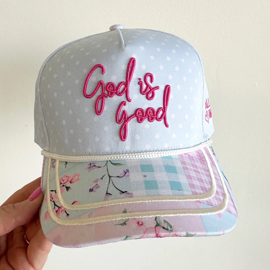 God Is Good All the Time Vintage Trucker Hat
