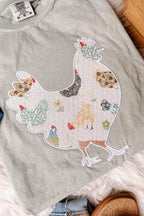Chicky Chicken Applique Graphic Tee