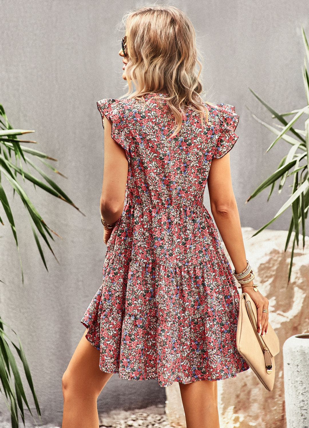 Floral V-Neck Dress