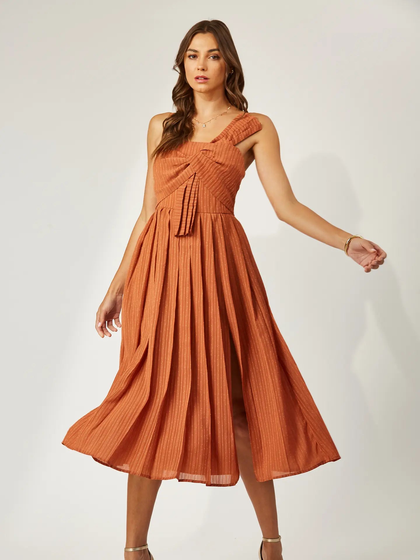 Seraphina Twist Midi Dress