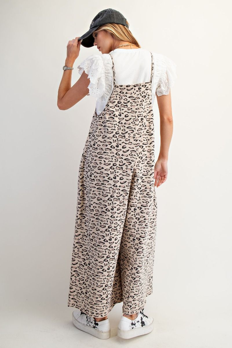 Animal Print Terry Knit Jumper