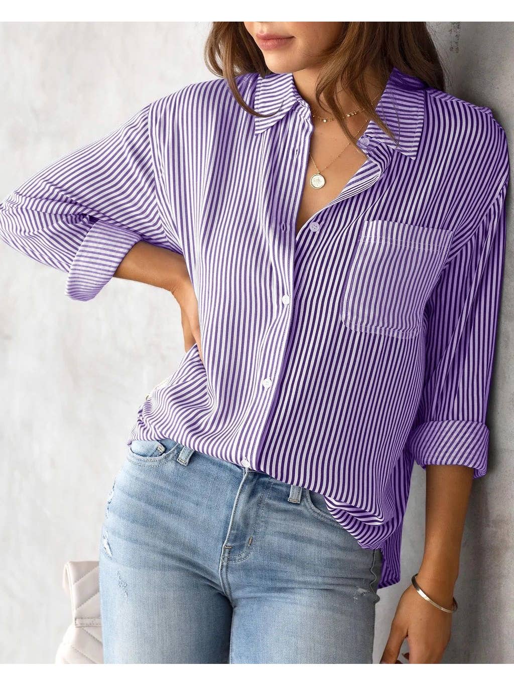 Striped Button Down Shirt