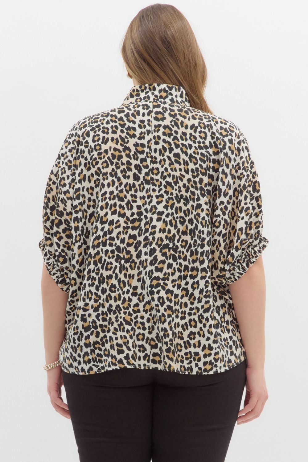 Leopard Dolman Top