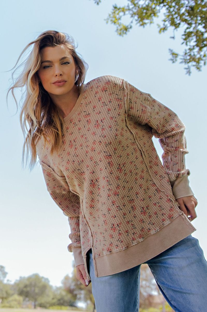 Floral Printed Thermal Top