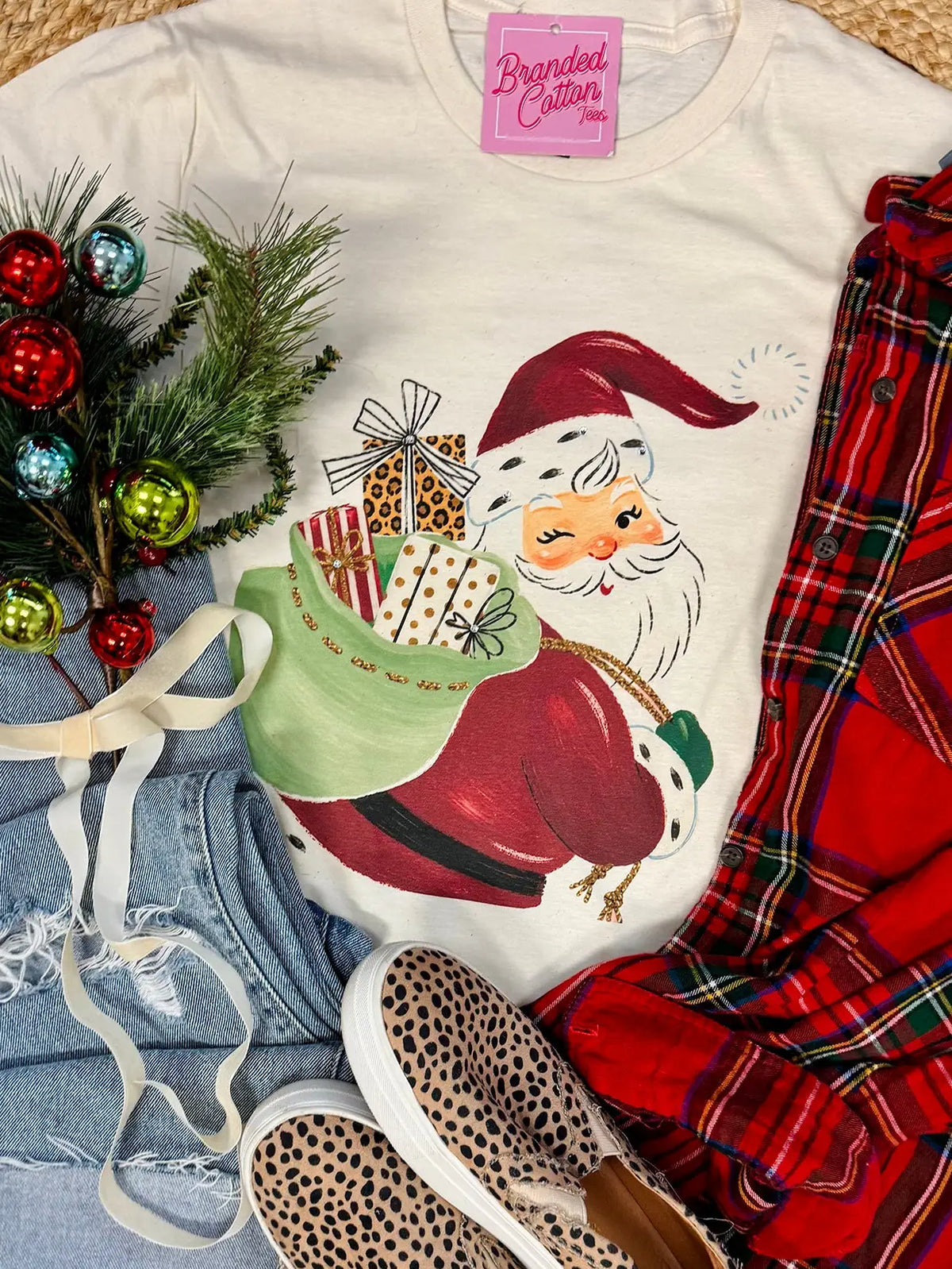 Winking Santa Tee