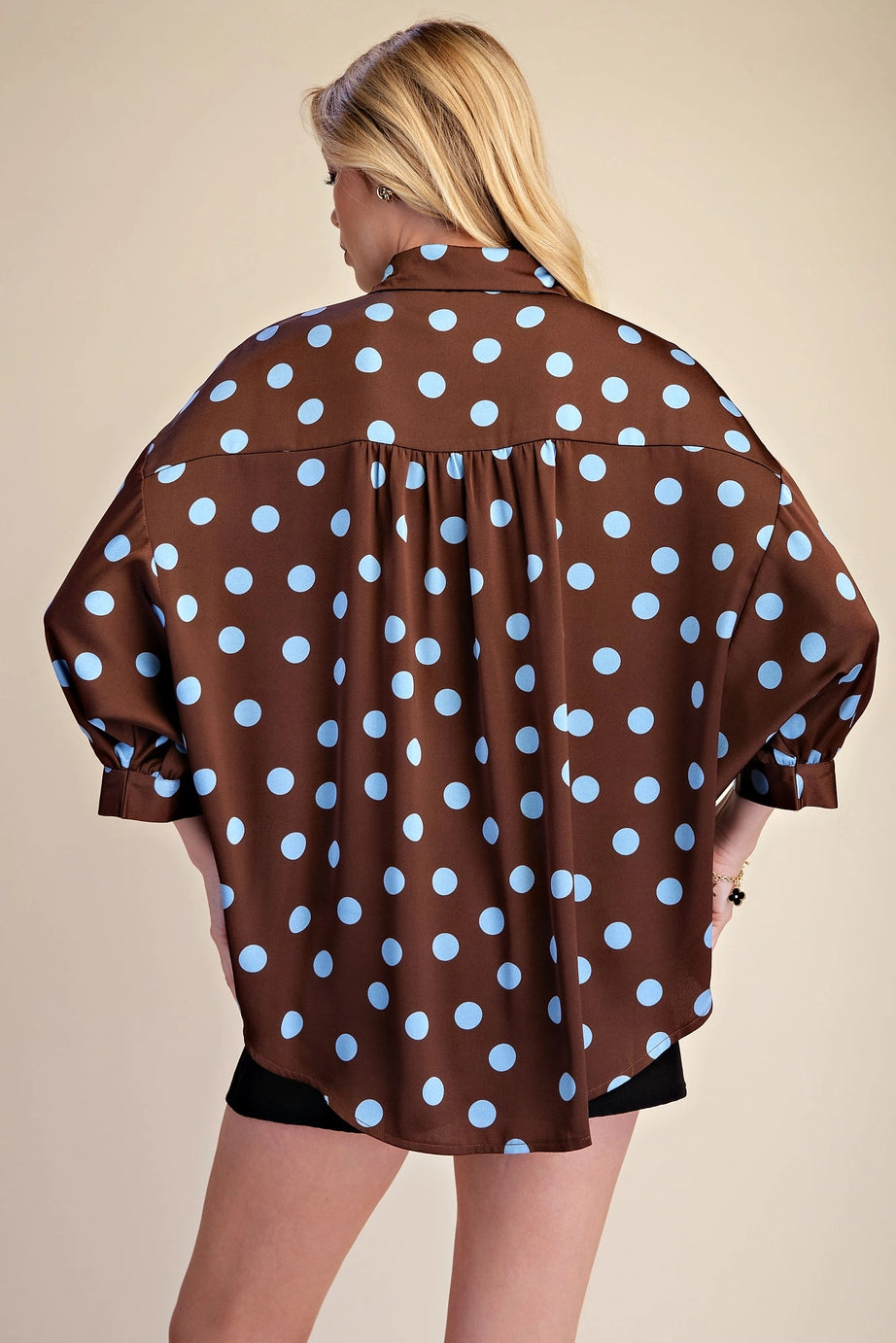 Polka Dot Oversized Shirt