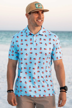 US Flag Performance Polo
