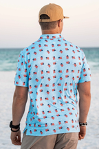 US Flag Performance Polo